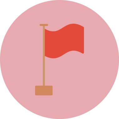 Bayrak Düz Çember Simgesi