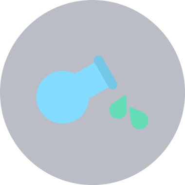 Kaynaşmış Sıvılar Düz Çember Simgesi