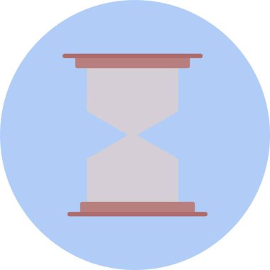 Kum Saati Düz Çember Simgesi