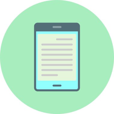 EBook düz daire simgesi