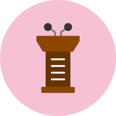 Podyum Düz Çember Simgesi