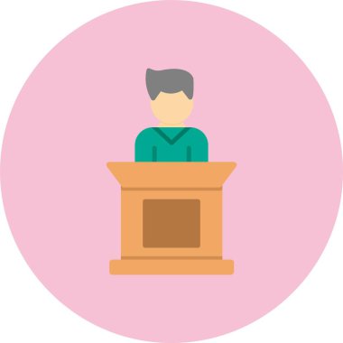 Podyum Düz Çember Simgesi