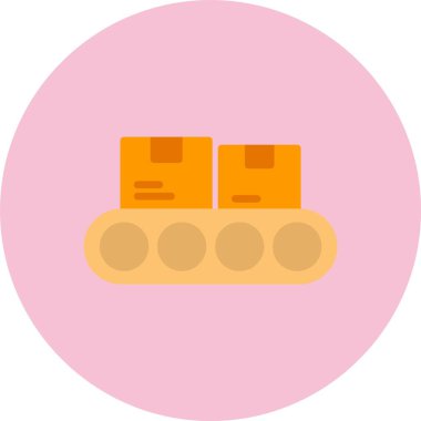 Paketleme Düz Çember Simgesi