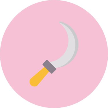 Orak Düz Çember Simgesi