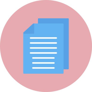 Dosya Düz Çember Simgesi