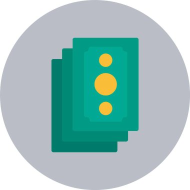 Para Düz Çember Simgesi