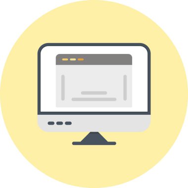 Web Düz Çember Simgesi