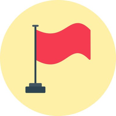 Bayrak Düz Çember Simgesi