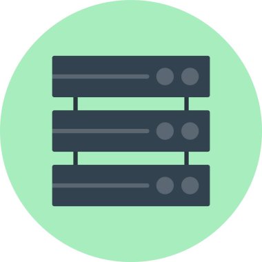 Veritabanı Düz Çember Simgesi