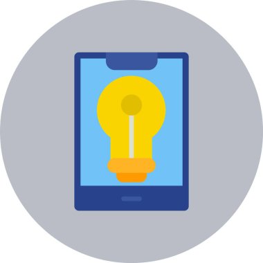 Akıllı Işık Düz Çember Simgesi