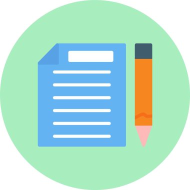 Düz Çember Simgesi Yazılıyor