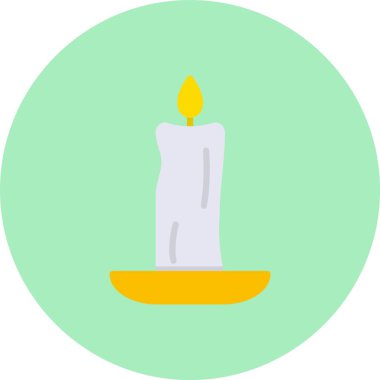 Mum Düz Çember Simgesi