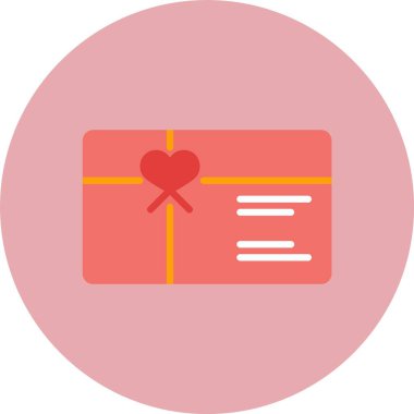 Hediye Kartı Düz Çember Simgesi