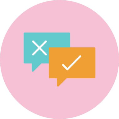 Tartışma Düz Çember Simgesi