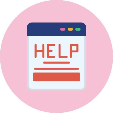 Düz Çember Simgesine Yardım Et