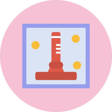 Pencere Temizleyici Düz Çember Simgesi