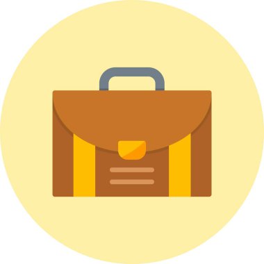 Evrak Çantası Düz Çember Simgesi