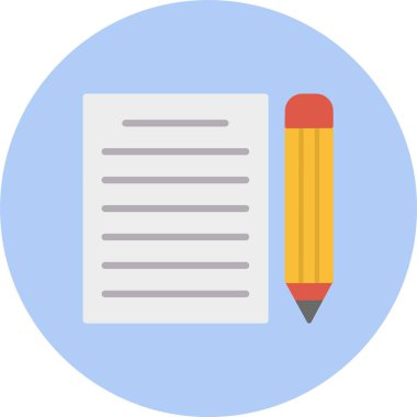 Kağıt Düz Çember Simgesi