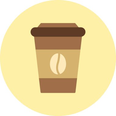 Kahve Düz Çember Simgesi