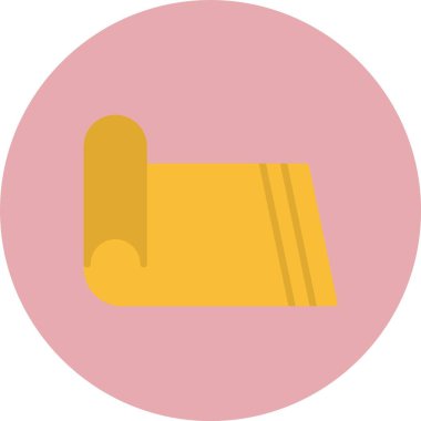 Yoga Mat Düz Çember Simgesi