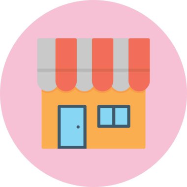 Alışveriş Torbası Düz Çember Simgesi