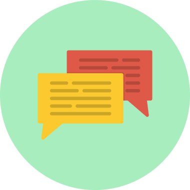 İleti Düz Çember Simgesi