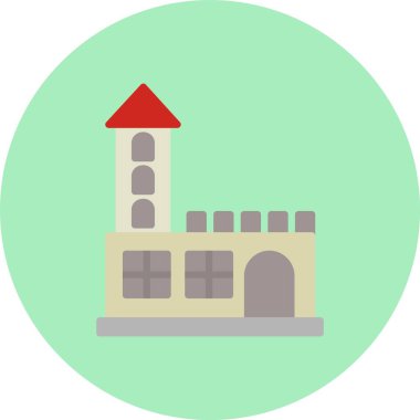 Castle Düz Çember Simgesi