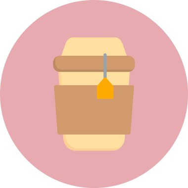 Çay Düz Çember Simgesi