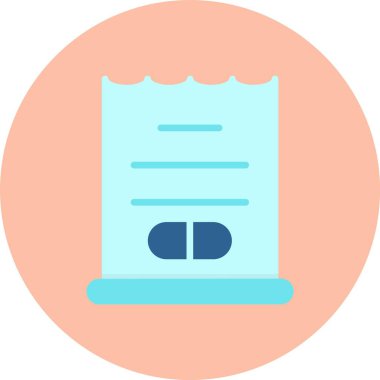 Fiş Düz Çember Simgesi