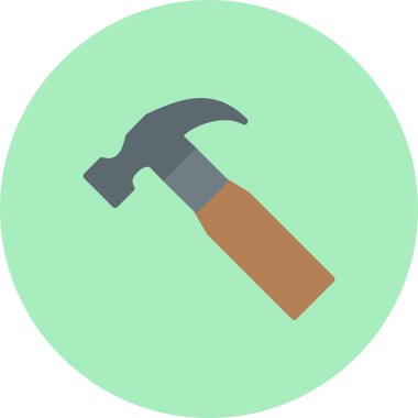 Çekiç Düz Çember Simgesi