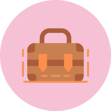 Evrak Çantası Düz Çember Simgesi