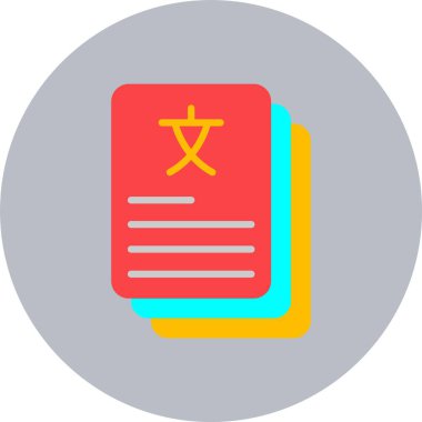 Flash Kart Düz Çember Simgesi