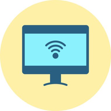 Akıllı TV Düz Çember Simgesi