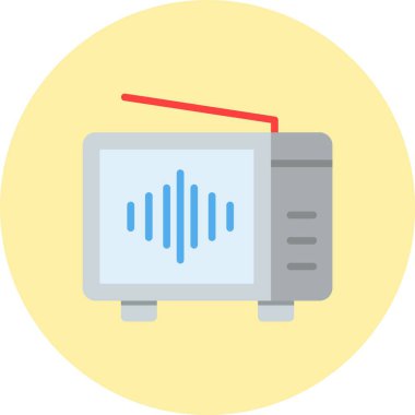 Radyo Düz Çember Simgesi