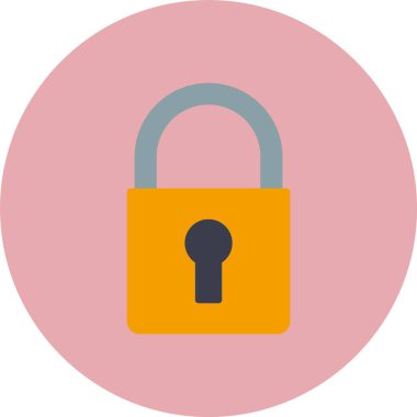 Düz Çember Simgesini Kilitle