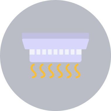 Duman dedektörü Düz Çember Simgesi