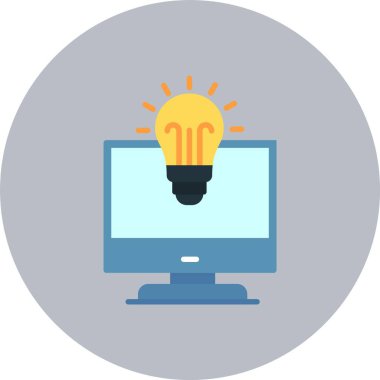 Fikir Düz Çember Simgesi