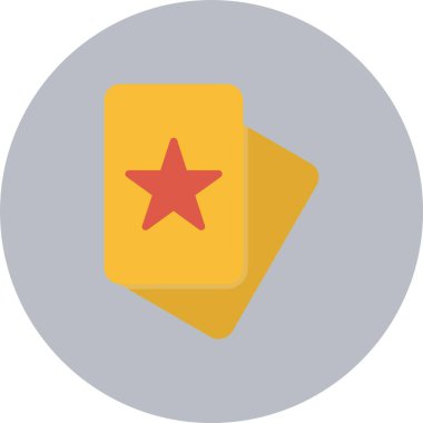 Kart Düz Çember Simgesi