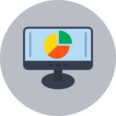 Grafik düz daire simgesi