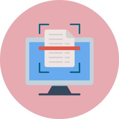 Tarayıcı Düz Çember Simgesi