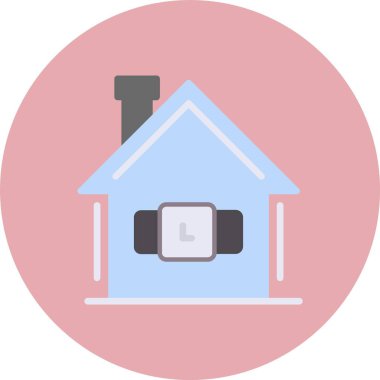 Akıllı izle düz daire simgesi