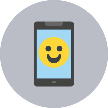 Gülen Düz Çember Simgesi