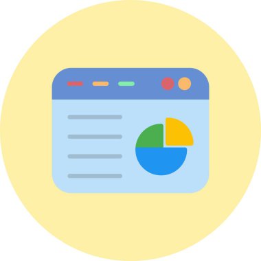 Gösterge Paneli Düz Çember Simgesi