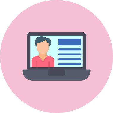 Kullanıcı Hesabı Düz Çember Simgesi