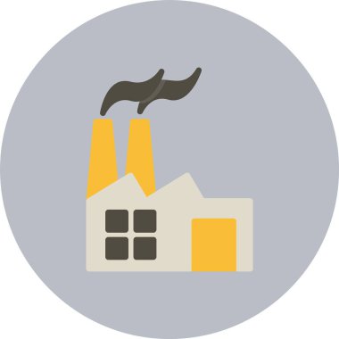 Fabrika Düz Çember Simgesi