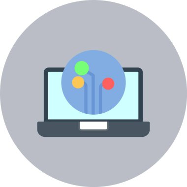 Tekno Loji Düz Çember Simgesi Hesaplanıyor