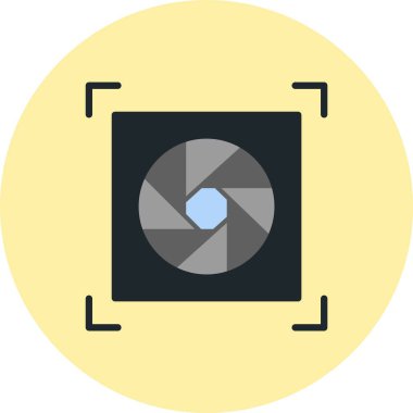 Fotoğraf Düz Çember Simgesi