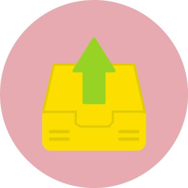 Giden Düz Çember Simgesi