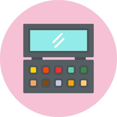 Göz Gölgesi Düz Çember Simgesi