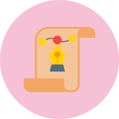 Vektör Tasarımı Düz Çember Simgesi